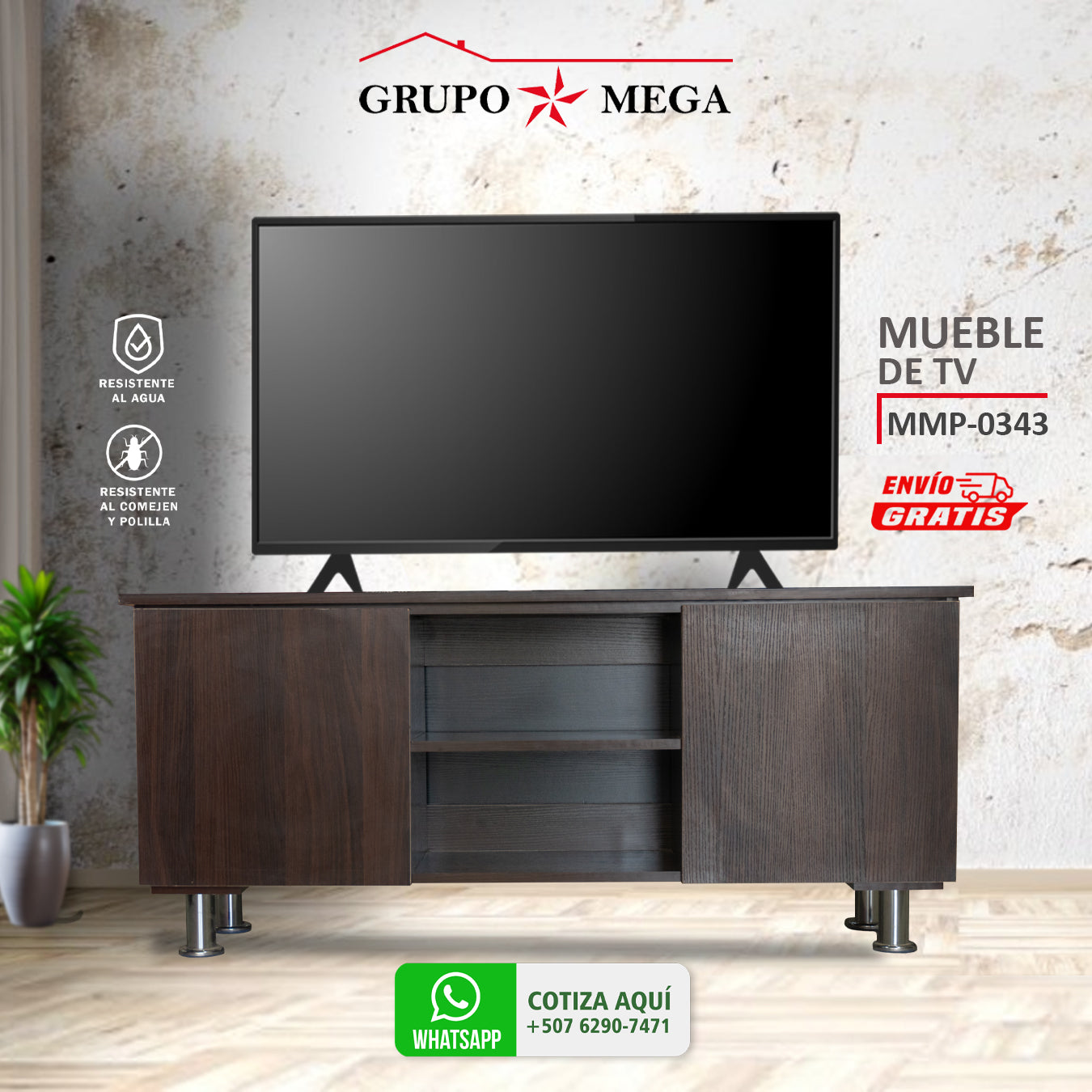 Mueble Para TV de Melamina