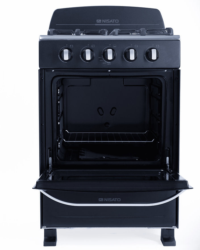 Estufa Nisato 24" Acero Inoxidable 4 Quemadores NE-2430