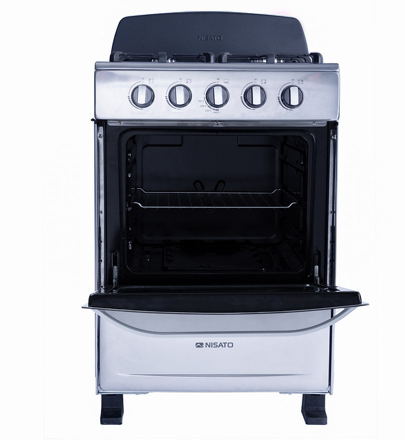 Estufa Nisato 24" Acero Inoxidable 4 Quemadores NE-2464RMS