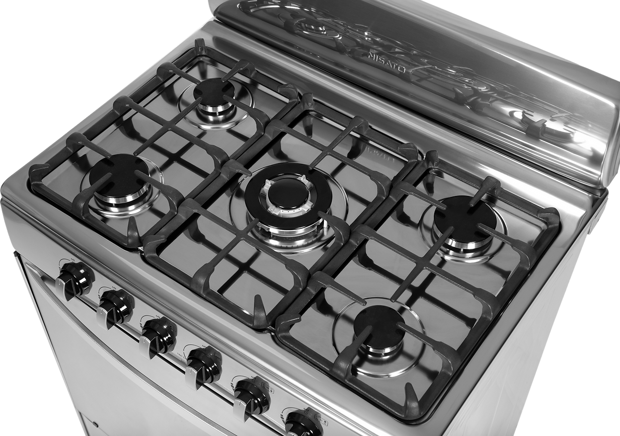 Estufa Nisato 30" Acero Inoxidable 5 Quemadores NPX-3063RLPHF