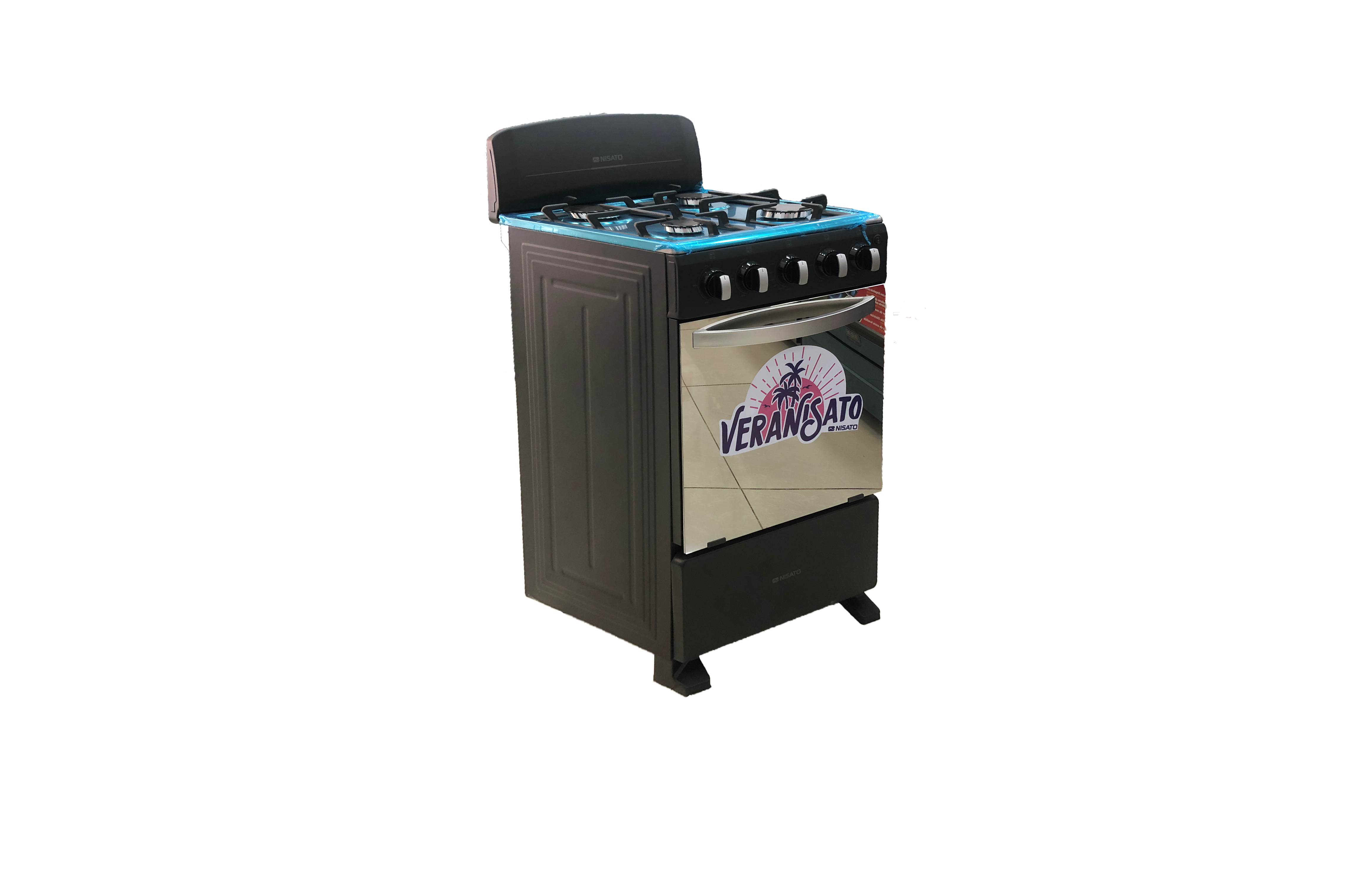 Estufa Nisato 20" Acero Inoxidable 4 Quemadores NE-2024RNPHF