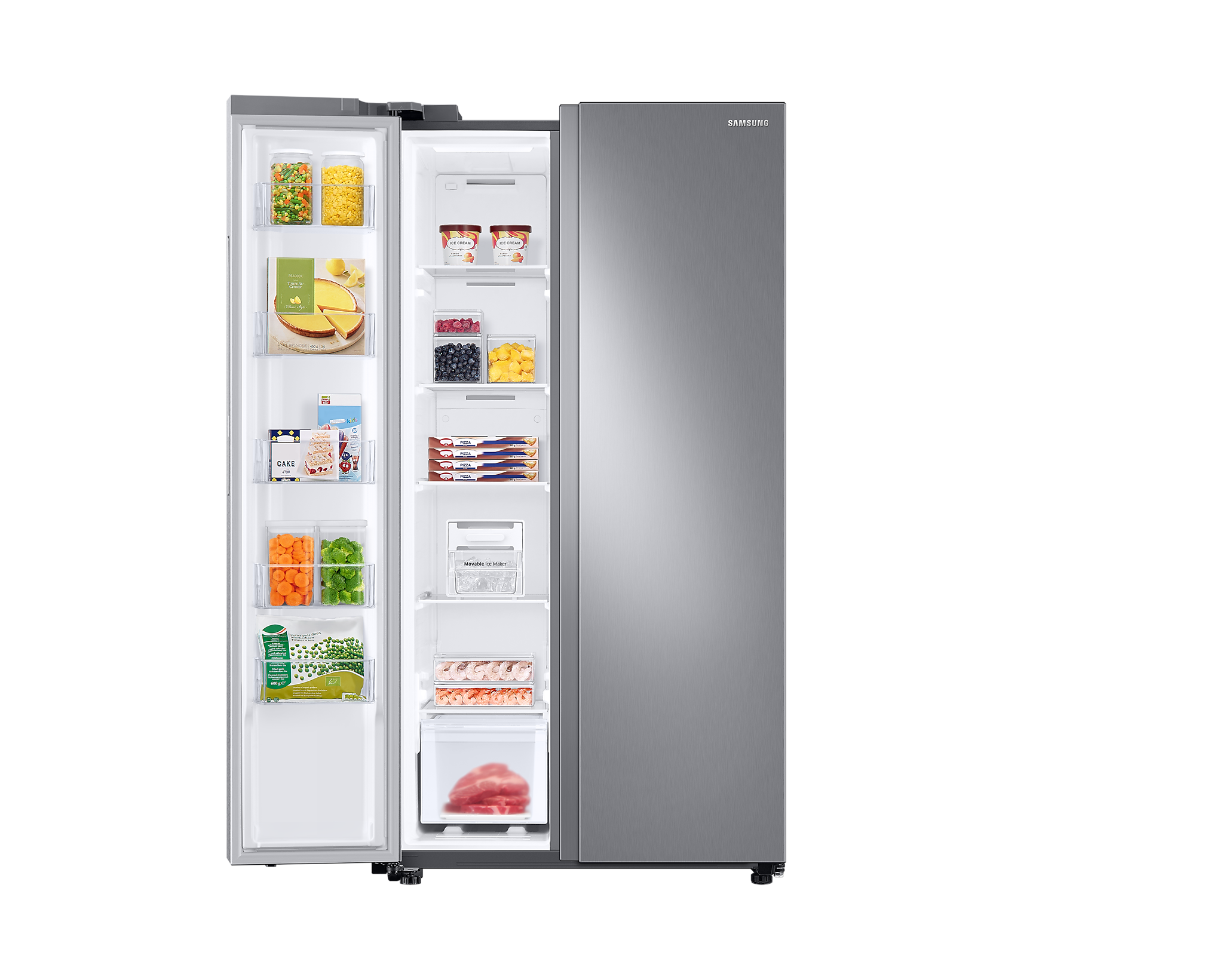 Refrigeradora Side by Side Samsung INVERTER de 23 p3 RS23T5B00S9/AP