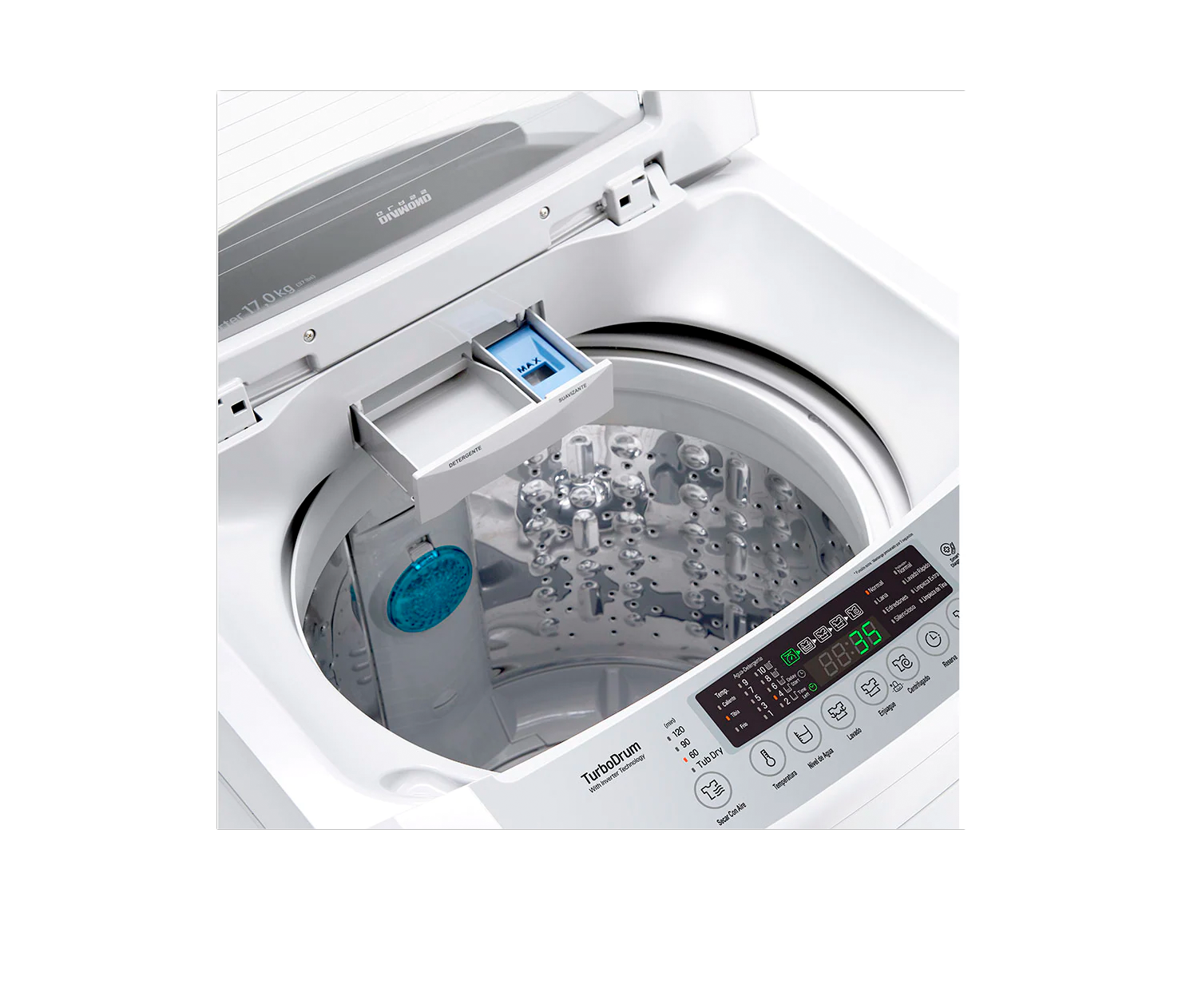 Lavadora LG Automática 19 Kg WT19WPBK